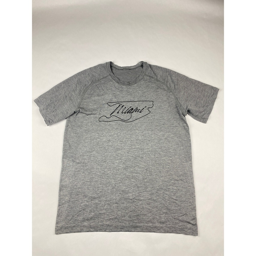 Lululemon Miami F1 Men's Shirt Size XL Metal‎ Vent Gray Formula 1